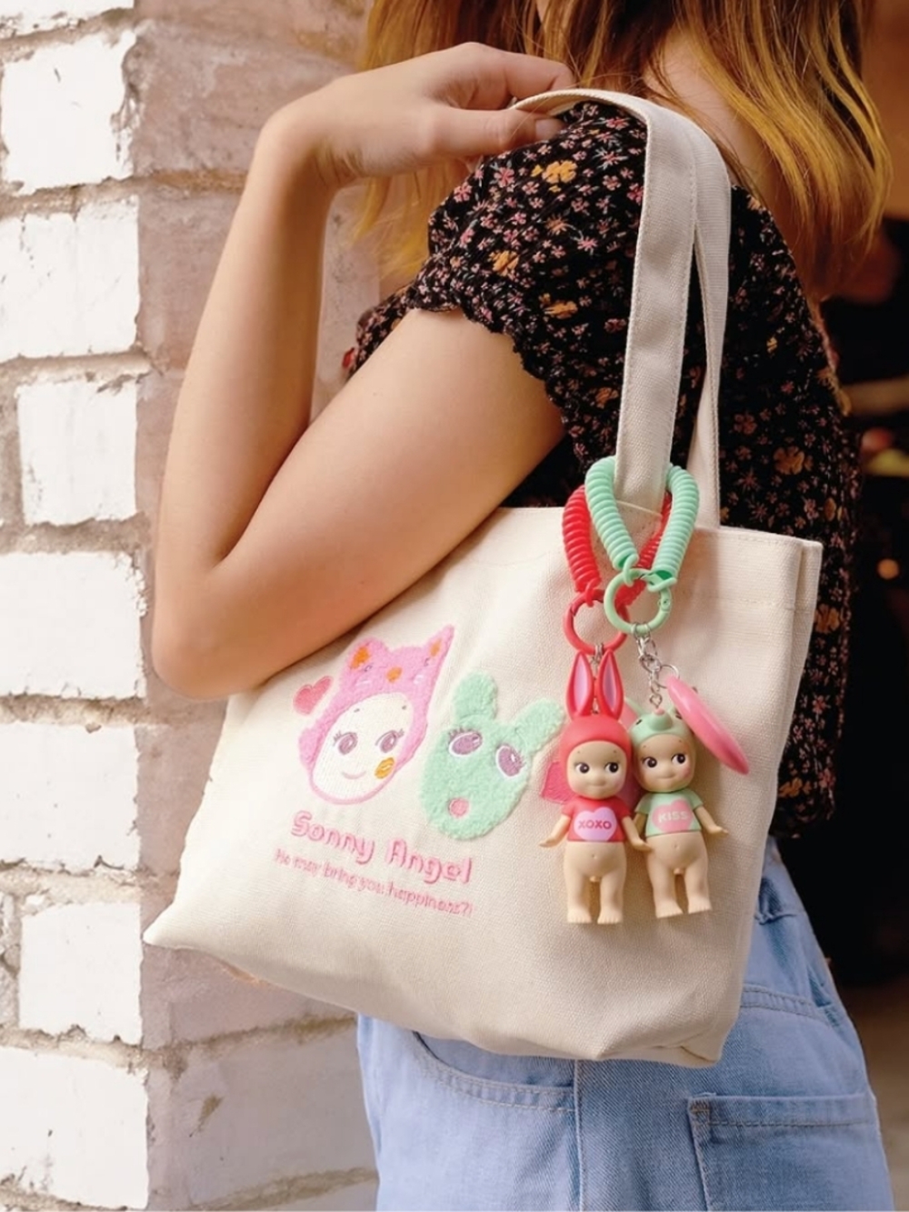 Sonny Angel Kiss Kiss Tote Bag - Picture 8 of 9